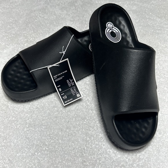 Nike Other - Nike Calm Slides Men's Size 9 / Women's 10 Black/Black New With Tags